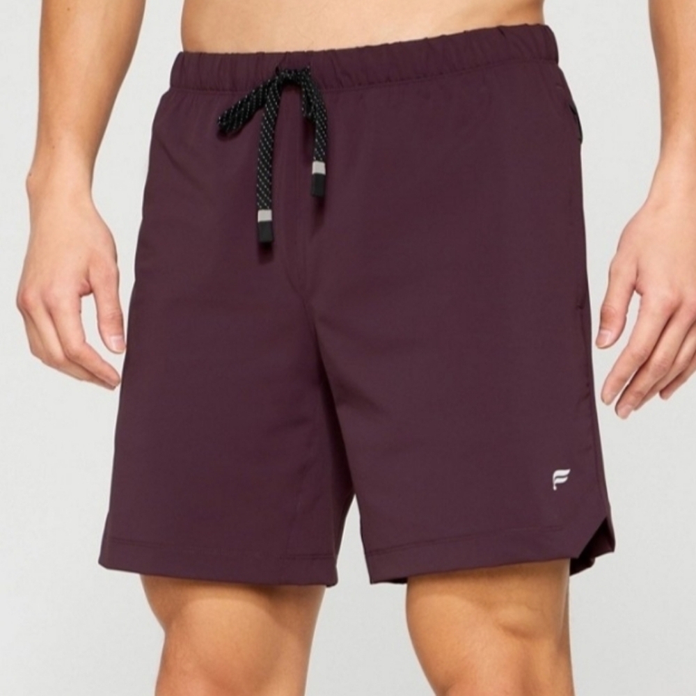 Fabletics Men's Plum Drawstring Performance Shorts size L/XL